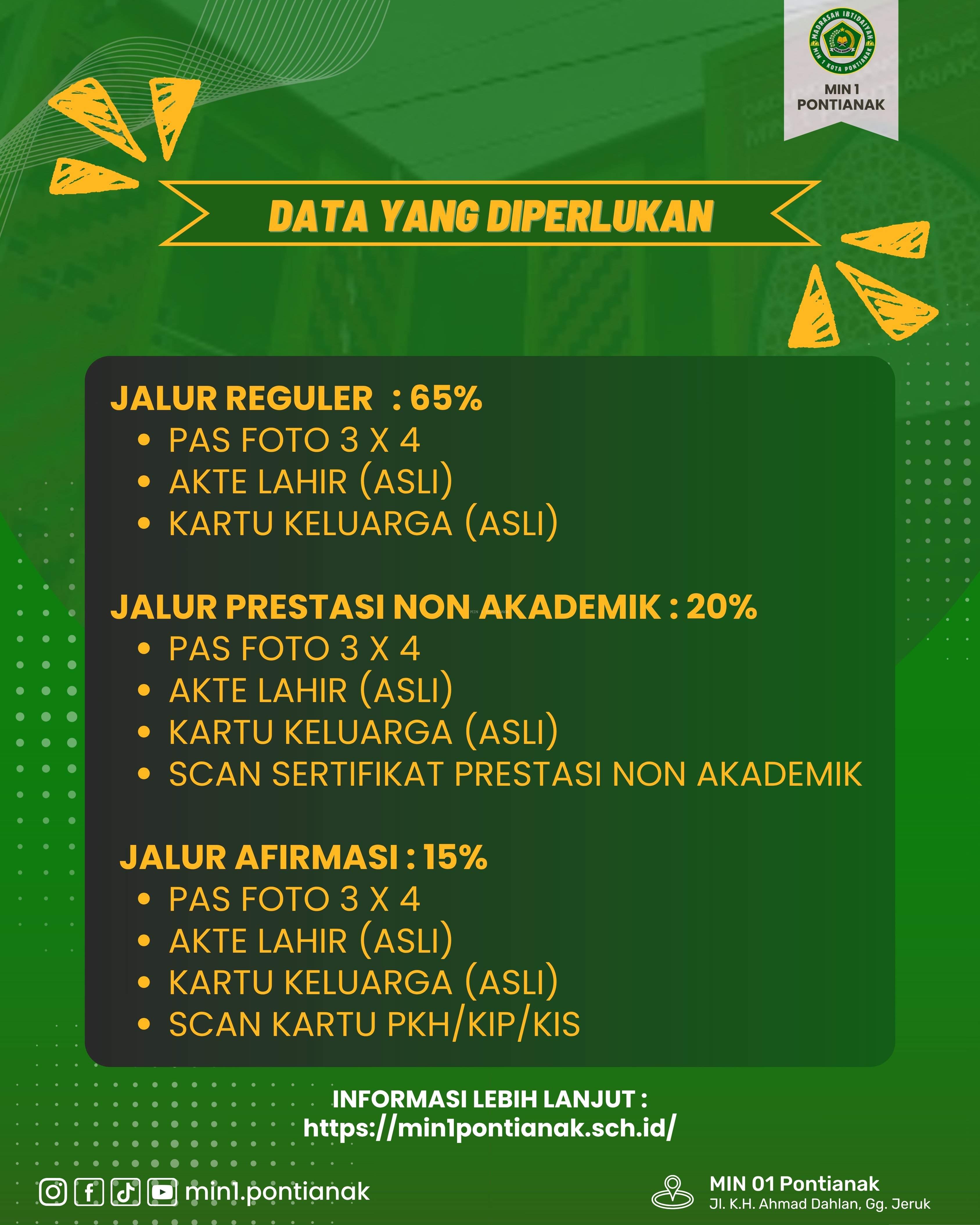 DOKUMEN YANG DIBUTUHKAN PMBM 2026 MIN 1 PONTIANAK